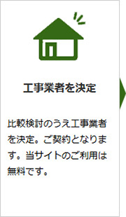 診断結果の提示工事店を比較検討
